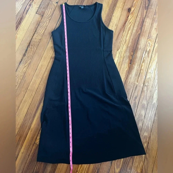 Athleta Women's Sleeveless Ribbed Midi Dress Black Size M - Picture 4 of 12